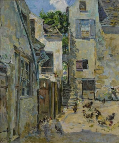 Village In Ile De France Ca. 1888