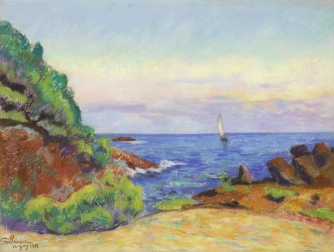 Sailboats Agay 1914