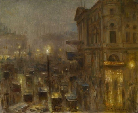 Terugkeer uit het Matinee Piccadilly Circus 1911