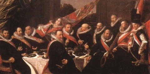 Hals Frans Banket van de officieren van de Sint-Jorisschutterij