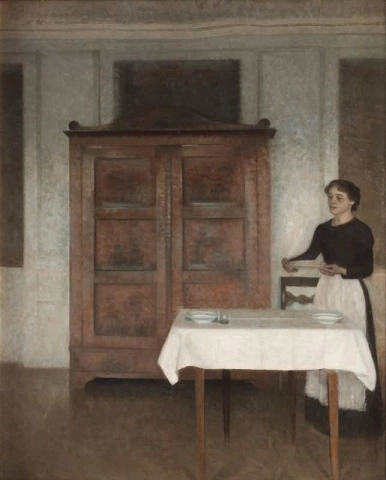 The Maid Laying The Table