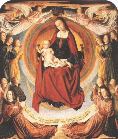 Hay Jean The Virgin In Glory Surrounded By Angels