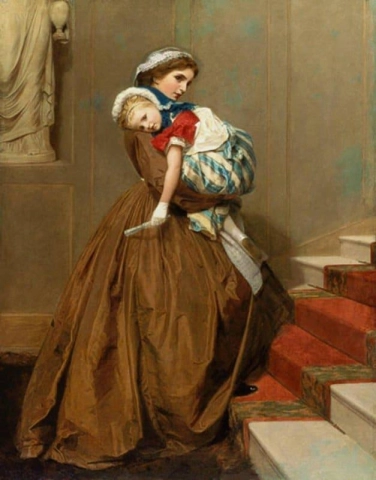 Miss Lily's terugkeer van het bal 1866