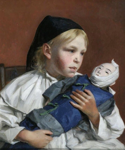 Young Girl With Doll