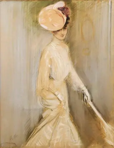 Portrait Of A Woman With An Umbrella
