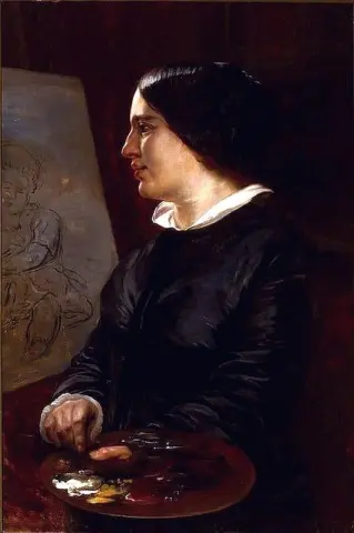 Self-portrait With Palette In Front Of An Easel