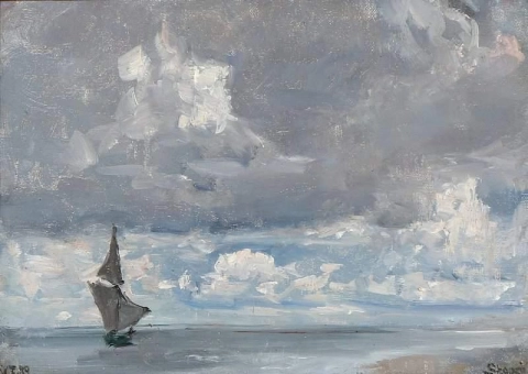 The Clouds Are Gathering Over The Quiet Waters 1889