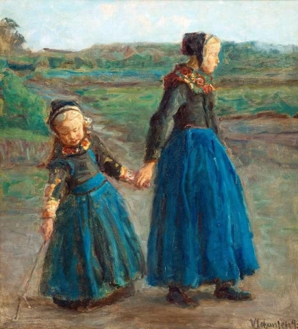 Dos niñas 1893