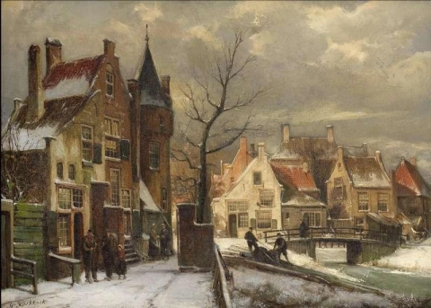 Winter In Een Nederlandse Stad