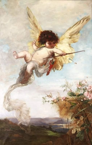 Cupid Med En Pilbåge