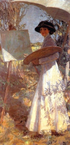 Frau Lavery skizziert 1910