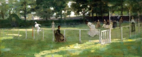 Schizzo per la festa del tennis 1885