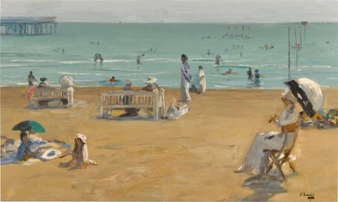 L'ora del bagno Lido Venezia 1912