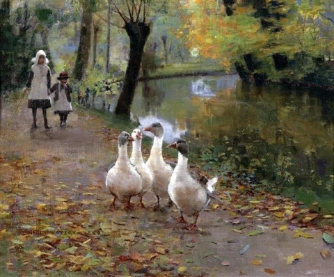 Die Gänsemädchen 1885