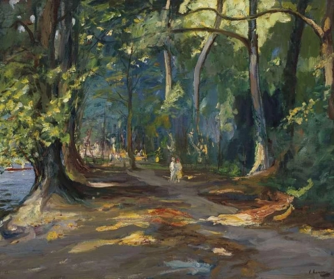 El camino junto al río Maidenhead 1919