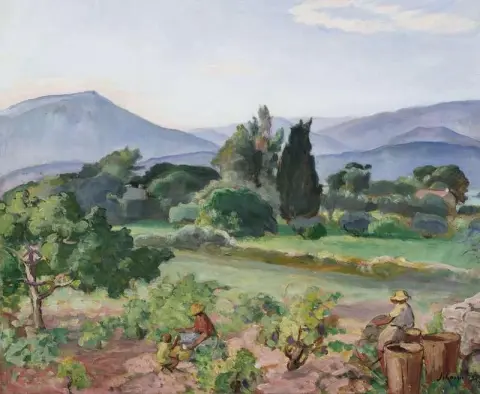 Vendemmia nella Valle del Faron 1923