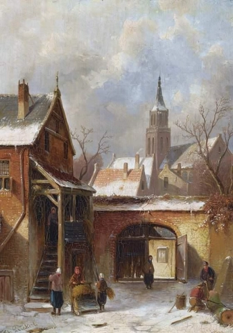 A Towngate In Winter