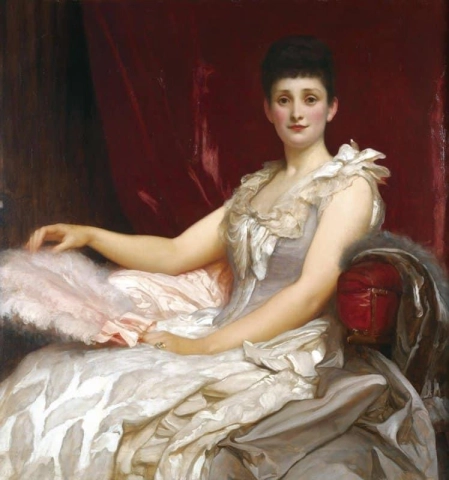 Porträtt av Amy Augusta Lady Coleridge ca 1888