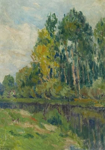 Landscape Bessy-sur-cure Ca. 1909