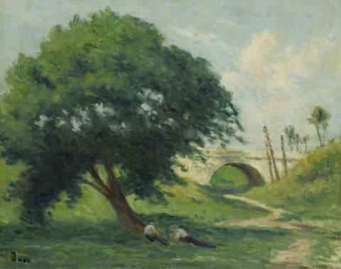 Landschaft in der Nähe von Rolleboise, ca. 1925-30