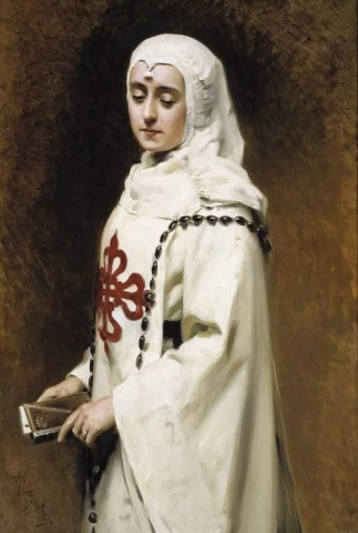 De actrice Mar A Guerrero als Dona Ines ca. 1891