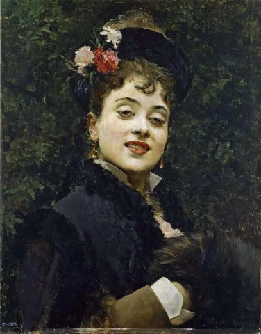 El modelo Aline Masson Hacia 1876