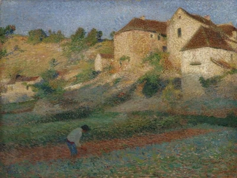 Cavando en un jardín Labstide-du-vert Ca. 1895