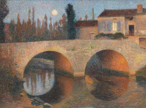 Labastide-Brücke Von Grün zu Mondlicht