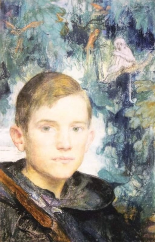 Porträtt av Jean Maxence 1914