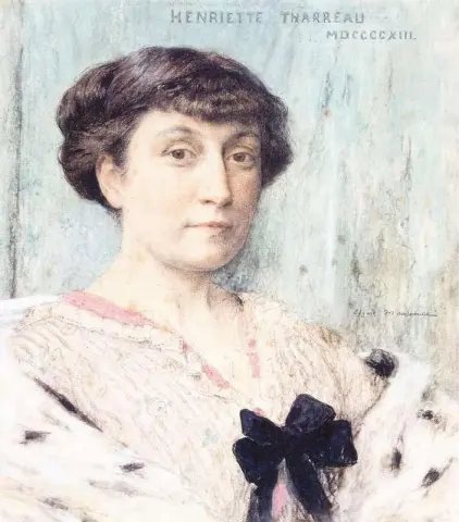 Portret van mevrouw Henriette Tharreau 1913