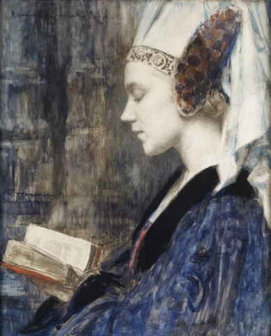 Lettura Della Donna Visto Nel Profilo