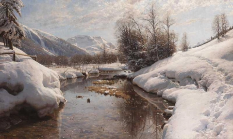Wintersonne in Engadin 1914