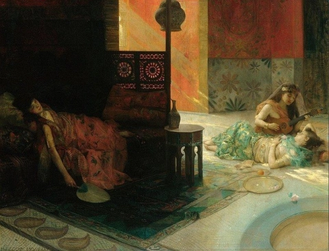 Escena del harén 1884-1900