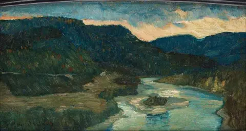 Flusslandschaft aus dem Norden Schwedens