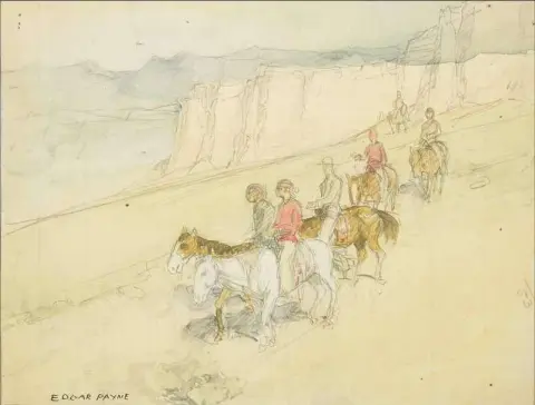 Navajos a cavalo
