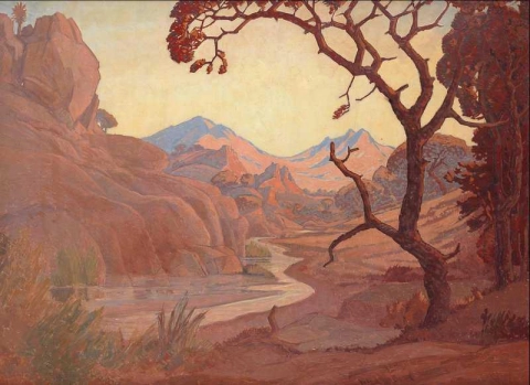 Paisaje con río 1921