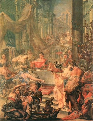 Platzer Johann Georg Cleopatra S Banquete