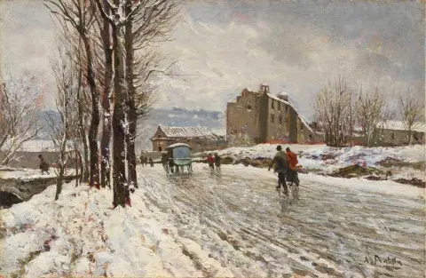 I snön