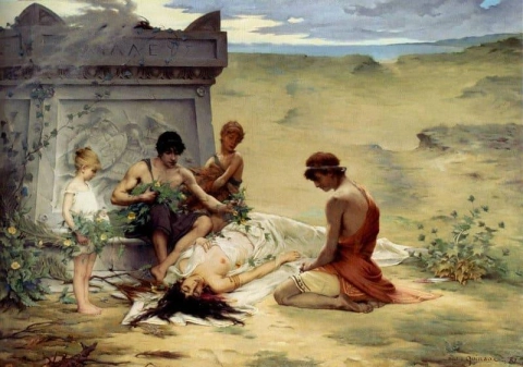 Muerte de Polixena 1882