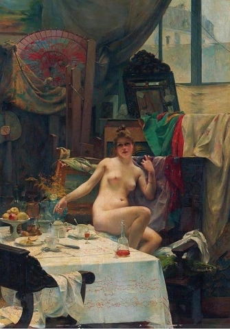 In het atelier 1891
