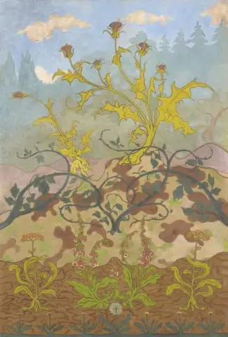 Thistles And Foxgloves 1899