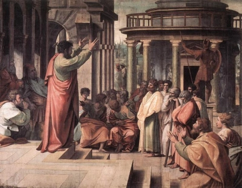 Saint Paul preaching in Athens