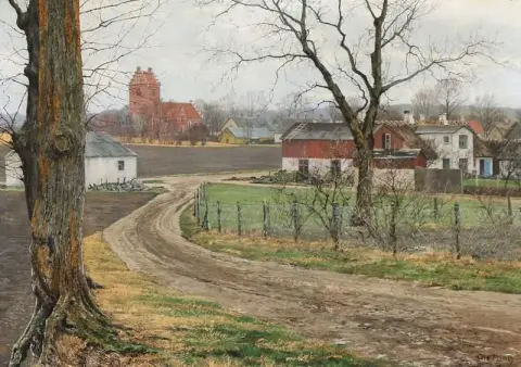 Utsikt Från En By