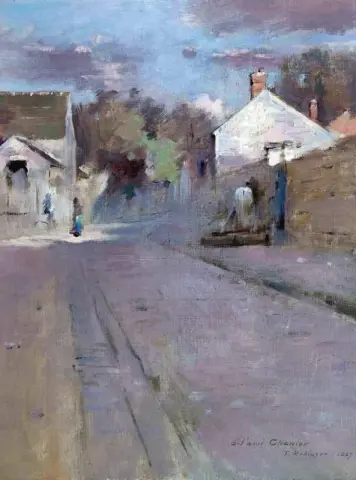 Street In Barbizon Sunset 1887