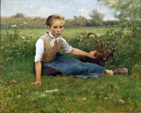 Blumen pflücken 1882