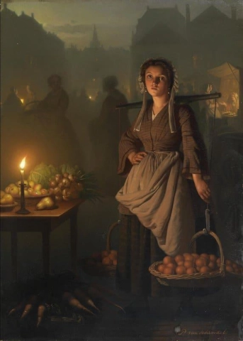 Market By Candlelight 1865