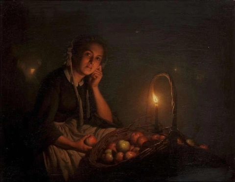 El vendedor de manzanas 1863