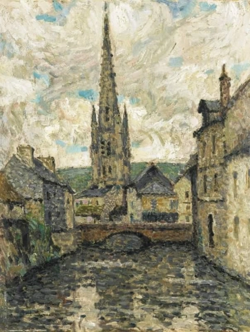 Die Harfleur-Kirche, Juli 1914