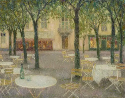 The Place des Buveurs D Eau Aix-les-bains 1937
