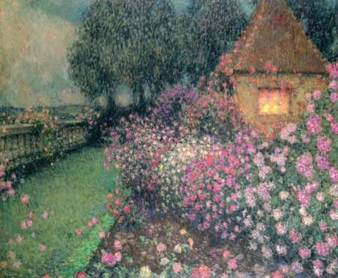 El pabellón del jardín de rosas de Gerberoy 1931